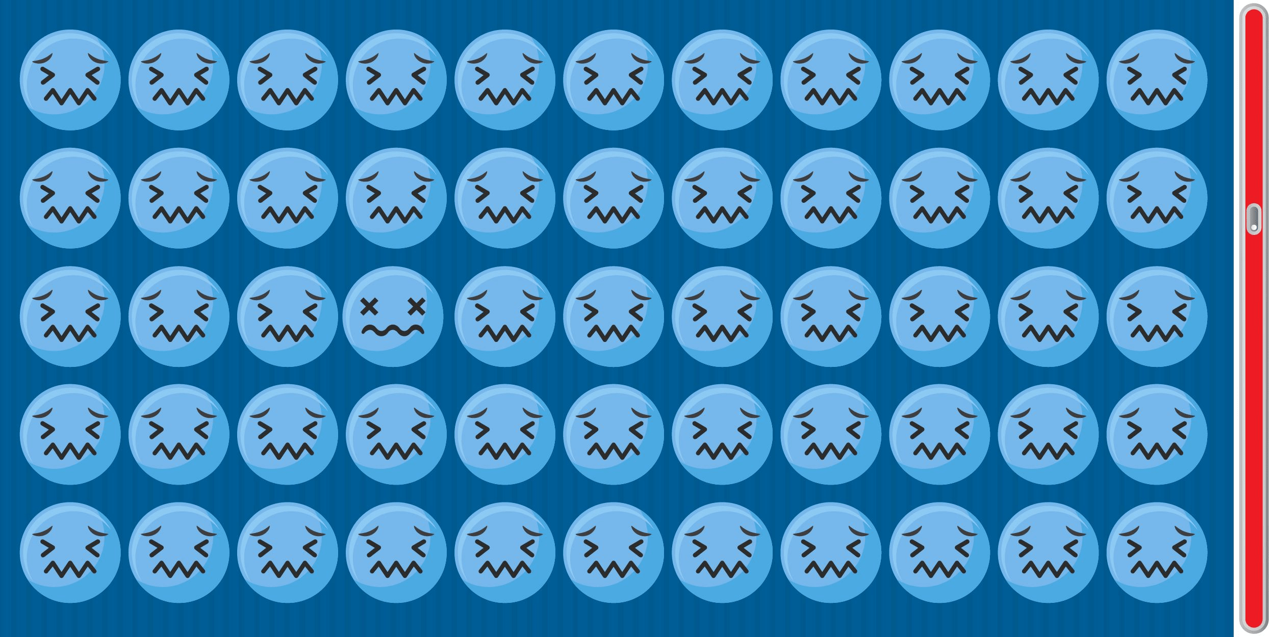 Sfida visiva : metti alla prova la tua acuità visiva scoprendo l'intruso emoji nascosto in meno di 8 secondi! Un'avventura per gli occhi che ti sfiderà e divertirà come non mai.