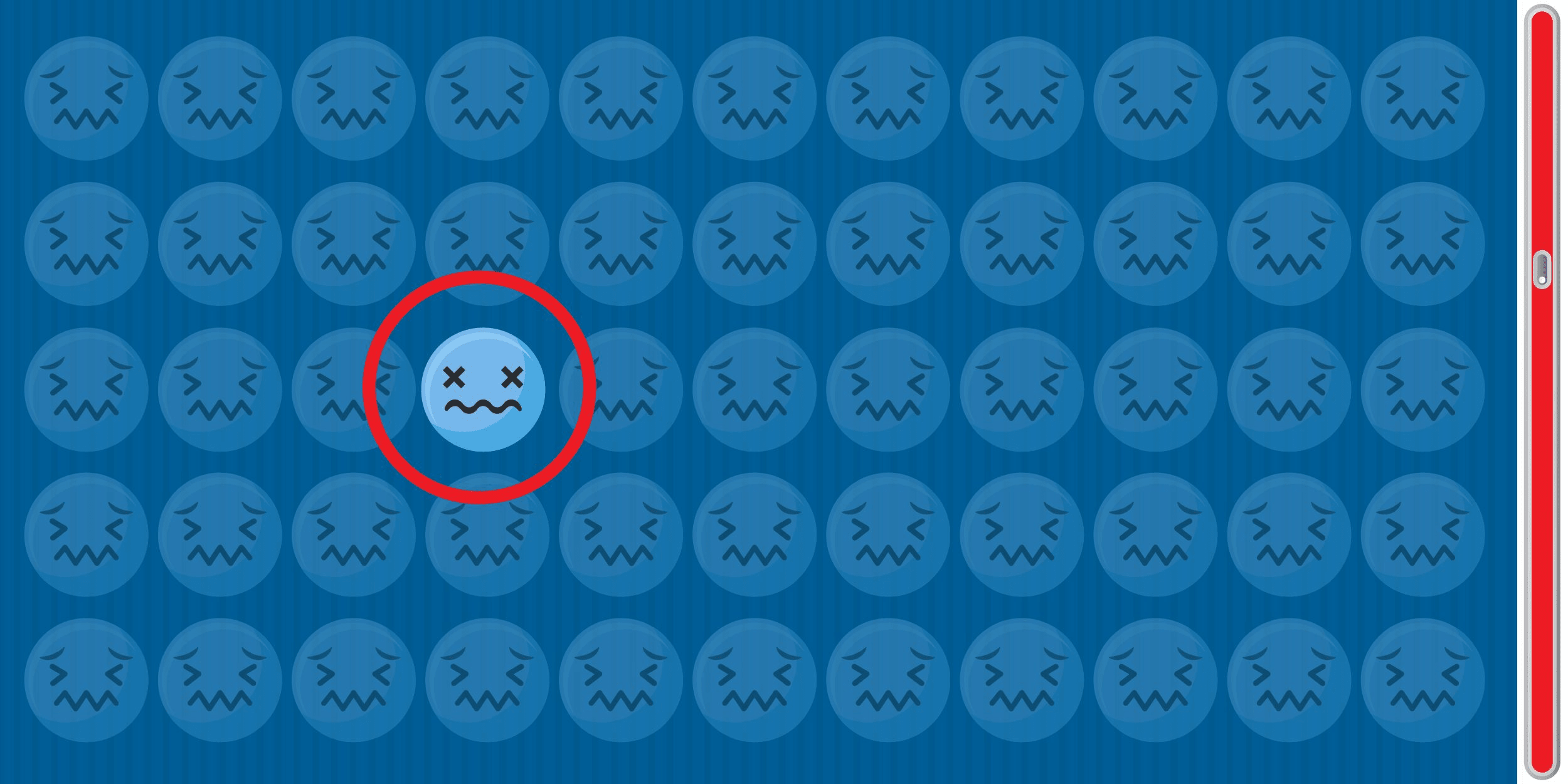 Sfida visiva : metti alla prova la tua acuità visiva scoprendo l'intruso emoji nascosto in meno di 8 secondi! Un'avventura per gli occhi che ti sfiderà e divertirà come non mai.